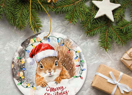ZAGKOO Squirrel Christmas Ornament, Funny Squirrel Gift for Squirrels Lover