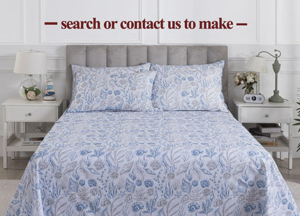 FADFAY Coastal Duvet Cover Set Queen 100% Cotton, 3 Piece Beach Themed Bedding, Cooling & Crisp Summer Comforter Cover, Navy Blue Nautical Seashell Print, Soft & Breathable with Hidden Zipper Closure