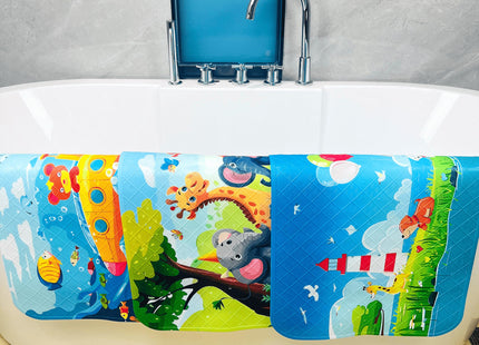 BEEHOMEE Kids Bath Mat for Tub, Non-Slip Toddler Bathtub Mat (Lighthouse)
