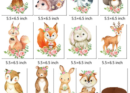 12Pcs Woodland Baby Shower Decorations Woodland Animals Honeycomb Centerpieces Baby Shower Decorations for Woodland Baby Shower Woodland Animals Birthday Party Supplies