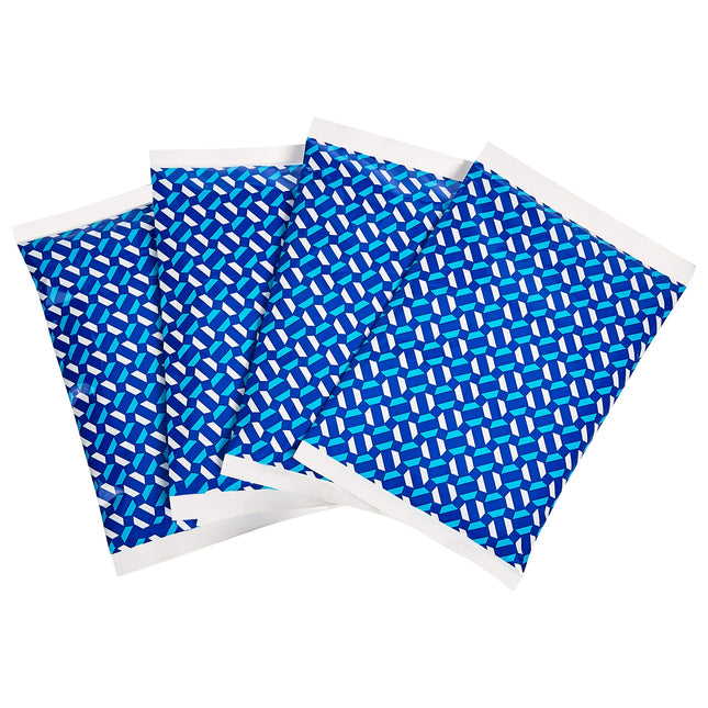 Amazon Basics Reusable Ice Pack for Lunch Boxes, Keep Cold, Lightweight, BPA Free, 6.7" x 4.3", Blue, Pack of 4