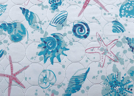 Queen Size Quilts Beach Queen Quilt Set Collection Bedspread Coverlet Reversible Lightweight Bedding Pink Starfish Aqua Home Quilt Set