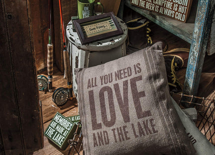 Primitives by Kathy 21675 Green Stoneware Coffee Mug, 20-Ounce, Lake Time