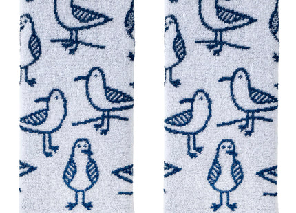 SKL Home Nautical Seagull Sam Hand Towel Set-2pc, Reversible, White