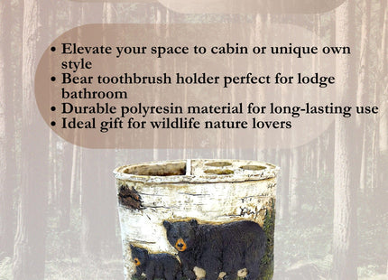 BestGiftEver Black Bear Toothbrush Holder