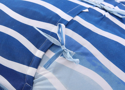 SLPR - Blue Wave Coastal Quilt Set, Nautical Bedding, Twin with 1 Sham