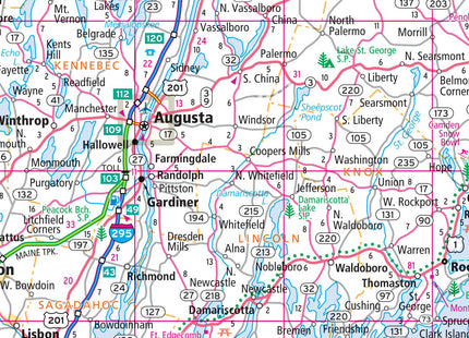 Rand McNally Easy to Fold: Maine State Laminated Map