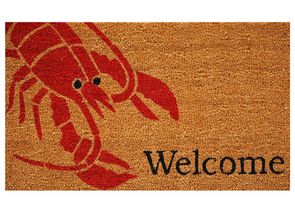 Calloway Mills 120831729 Lobster Doormat, 17" x 29", Red/Natural
