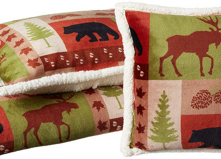 Carstens JP587 Patchwork Lodge Plush Bedding Set, Twin, Multicolor