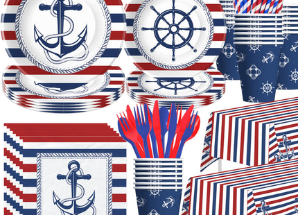 Xenorik Nautical Party Decorations, Nautical Anchor Birthday Party Supplies