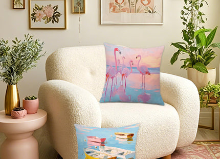 XUNLURY Pastel Nautical Ocean Throw Pillow Covers 18x18 Set of 2