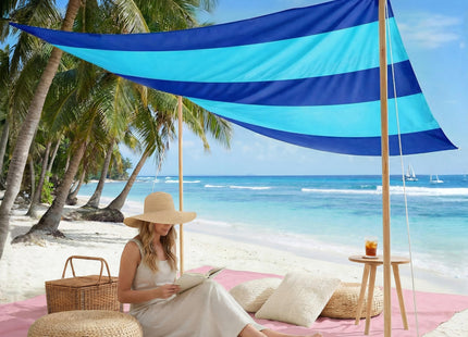 Beach Blanket Waterproof Sandproof 78''X81''/10'X9' Oversized Big Blanket