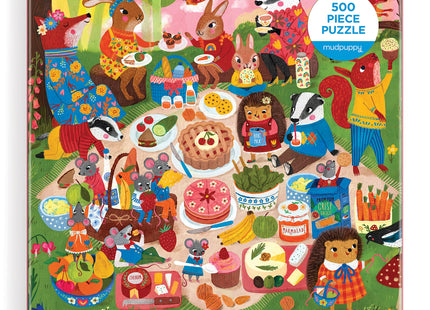 Mudpuppy - Woodland Picnic 500 Piece Jigsaw Puzzle