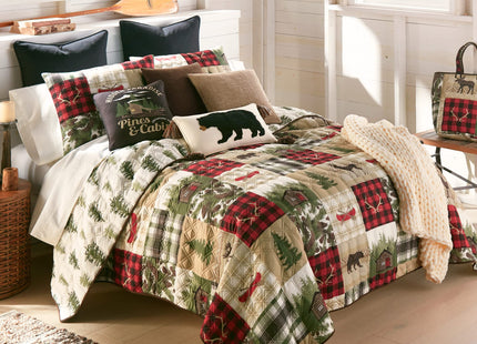 Donna Sharp Cedar Lodge Twin Quilt Set, 68" x 90"