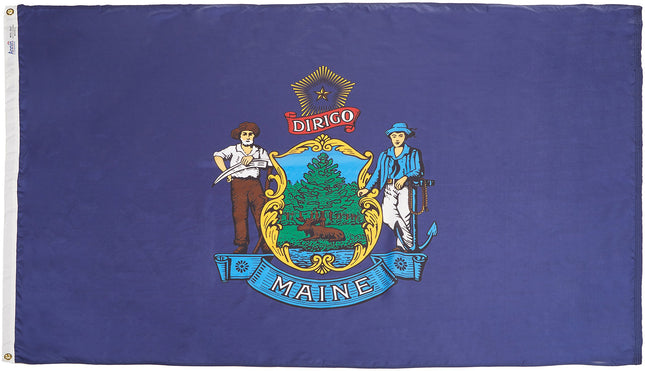 Annin Flagmakers Maine State Flag - 4 x 6 Feet (Model 142270)