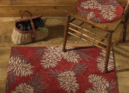 Park Designs Pinecone Hooked Rug, 24 x 36