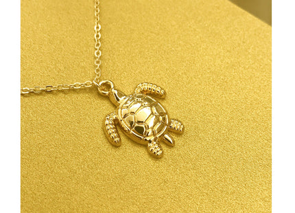 Baydurcan Sea Turtle Necklace Sea Turtle Pendant Chain Necklace with Message Card Gift Card