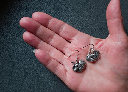 The Magic Zoo Pewter Sea Otter Dangle Earrings