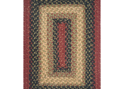 Homespice Highland Braided Placemats for Cabin Decor, Rect 13x19 Set of 6