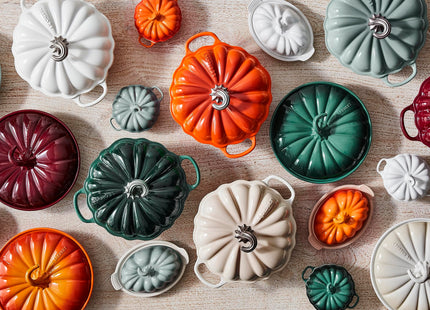 Le Creuset Stoneware Pumpkin Butter Dish, Persimmon