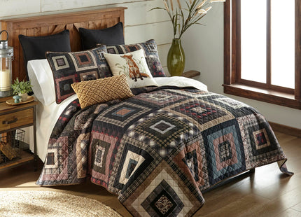 Donna Sharp Lodge Square-Queen Quilt Set, 90 x 90