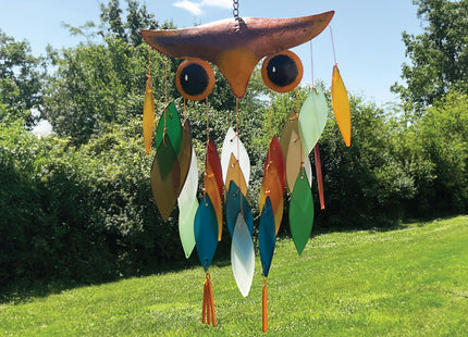 SPIKY OWL WINDCHIME