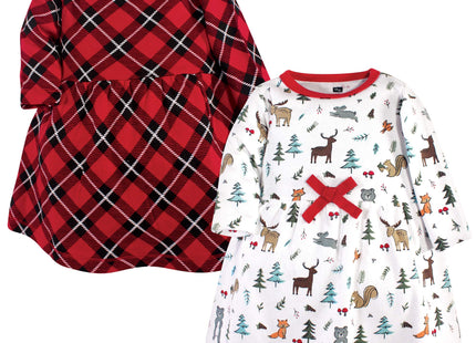 Hudson Baby baby girls Dresses Hudson and Toddler Girl Cotton Dresses Woodland Friends 5 Toddler, Woodland Friends, 5T US