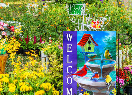Spring Summer Hummingbird garden flag 12X18 Double Sided