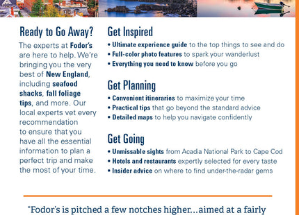 Fodor's New England (Full-color Travel Guide)