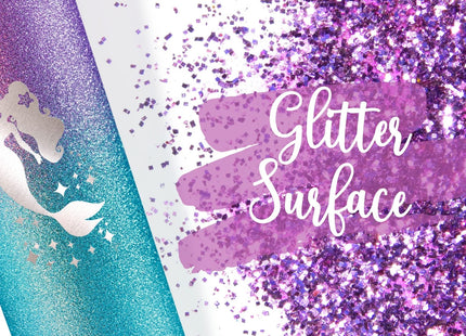 Onebttl Mermaid Gifts for Girls & Women - 20oz/590ml Stainless Steel Insulated Tumbler with Straw & Lid - Be Mermazing (Glitter Purple Blue)