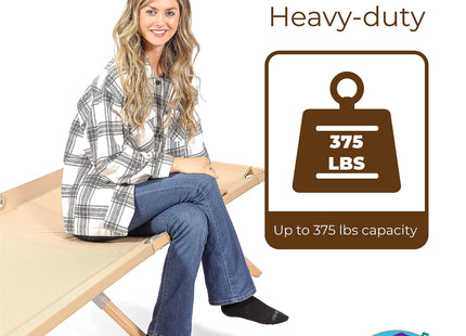 BYER OF MAINE, 375 lbs Capacity, Maine Heritage Cot, Folding Camping Cot
