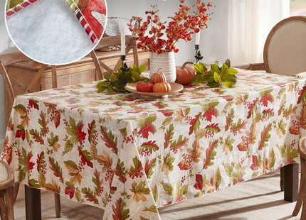 Newbridge Thanksgiving Rustic Acorn & Leaf 52x70 Inch Rectangle Tablecloth