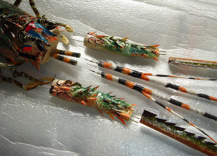 Hand Made Bamboo Model Big Lobster for Wall Decoration 31" Already Build with Couple Simple Easy Assembly Require
