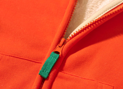 HUAER& Baby Boys' Cotton Cartoon Fox Zip Front Jacket Hoodie Sweatshirt(1-2T fox 2