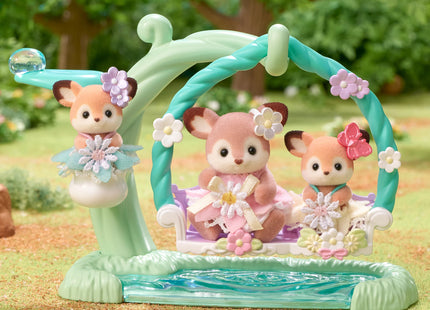 Sylvanian Families 5801 Bebè deer flower swing