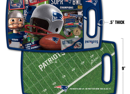 YouTheFan NFL New England Patriots Retro Series Cutting Board