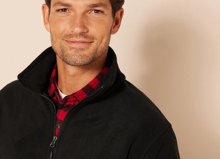 Amazon Essentials Men's Full-Zip Fleece Jacket - Discontinued Colors, Black, X-Small
