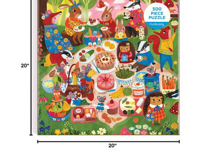 Mudpuppy - Woodland Picnic 500 Piece Jigsaw Puzzle