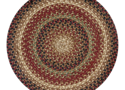 Homespice Gingerbread Jute Braided Placemats, Round 15" Set of 2