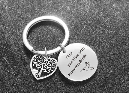 De&ai Hummingbird Keychain Sympathy Gift For Loss Of Loved One Gift - Hummingbird Charm Jewelry Bereavement Keychain Memorial Jewelry