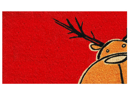 Calloway Mills 120971729 Christmas Moose Doormat, 17" x 29", Multicolor