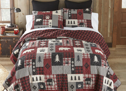 Donna Sharp Full/Queen Bedding Set - 3 Piece - Bear Peak Cotton Lodge, 90" x 90"
