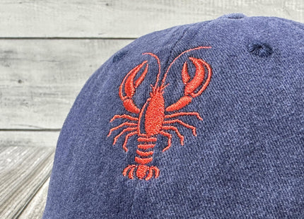 Shenbors Embroidered Lobster Dad Hat, Gifts for Crawfish Lovers