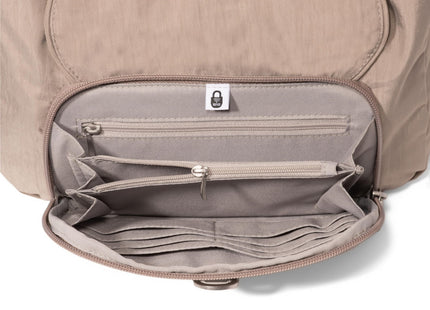 Coastal Flip Lock Half Moon Bag