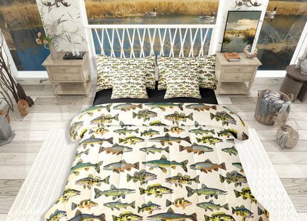 Erosebridal Kids Pike Fish 7 Pieces Comforter Set Full Size