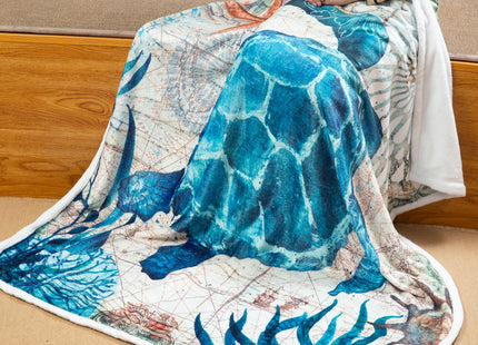 Sviuse Sea Turtle Blanket Ocean Turtle Themed Gifts Turtles Decor 50"x60"