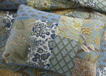Yvooxny Queen Quilt Set Bedspread Lodge Plaid Real Patchwork Lightweight Reversible Coverlet Set Quilted Bedding Set for All Seasons, Queen Size