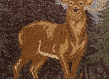 Colorblock Wildlife Multi-Color 3x10 Runner Rug for Hallway, Walkway, Entryway Kitchen - Foyer Cabin Lodge, Farmhouse Style Long Rustic Indoor Carpet