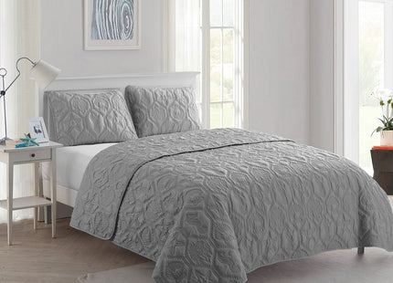 VCNY Home King Size 3-Piece Beach Bedding Set | Reversible Quilt & Matching Shams | Soft & Breathable | Wrinkle Resistant | Lightweight for Year Round Comfort | Coastal Room Decor