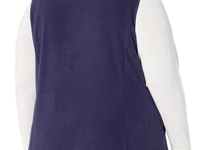 Amazon Essentials Women's Classic-Fit Sleeveless Polar Soft Fleece Vest with Zip Pockets (Available in Plus Size), Navy, X-Large